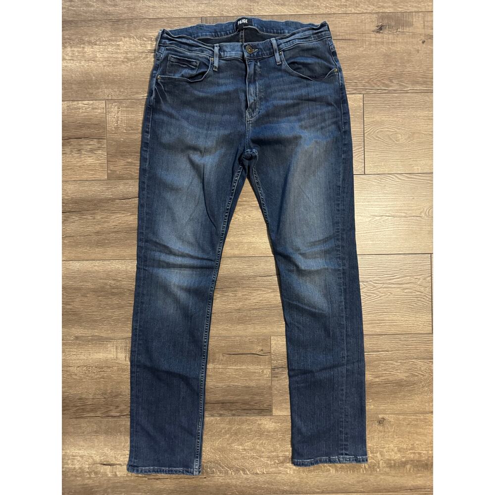 Paige Federal Slim Straight Leg Jeans Mens Size 34 (actual 32x32) Stretch